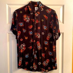 Zara men print short sleeve S